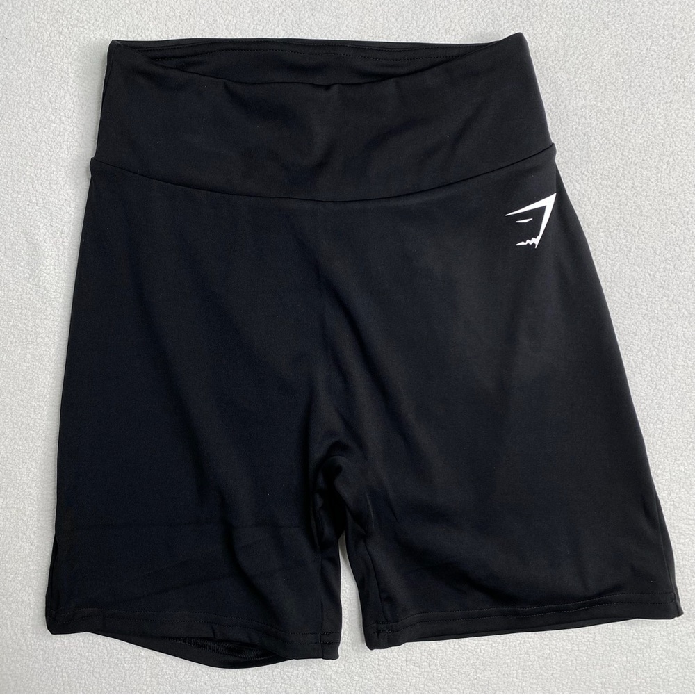 Gymshark High-Rise Reps Power Tight Shorts•Black - Picture 3 of 10